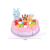 Cuisines Jouer Nourriture 37 Pcs DIY Faire semblant De Jouer Cuisine Jouets Fruits Gâteau D'anniversaire Couper Jouets Cuisine Nourriture Fille Jeux Jouer 230614