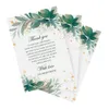 Gratulationskort 50 st kortbord mittpieces evenemang prydnadsblomma lämnar bröllop tacksamhet etiketter dekorer tack kort kan inte anpassas 230615