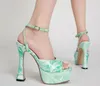 Tornozelo Peep Toe Sandals Strap Bombas CM SAPELA HIL