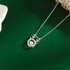 Chains 925 Sterling Silver Necklace Pendant For Women Christmas Elk High Quality Jewelry