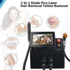 Ny 808nm Diode Laser Hair Removal Machine 2 I 1 ND YAG Picosecond Ta bort tatuering