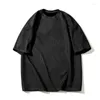 Männer T Shirts Übergroßen T-shirt Reine Farbe Sommer Koreanischen Mode Trend Einfache Kurzarm Top Lose Casual Männer T-shirt