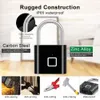 Дверные блокировки Tuya Smart Finger Pagnce Padlock USB Перезаряжаемая дверная замка биометрическая отпечатка пальца дверной палбан