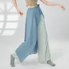 Stage Wear Adult Classical Belly Dance Chiffon Palazzo Pants Wide Leg Trousers Hip Scarf Skirt One Piece Costume For Women Dancing Clothes