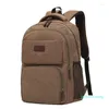 Rucksack Khaki für Herren 2023 Outdoor-Reiserucksack Canvas Teen Sport Bergsteigen Taschen männlich Armeegrün