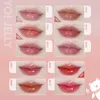 LIP GLOSS Leemember Colors Update! Bear Club Series Yo! Jelly Glaze Mirror Surface Glossy Tint Liquid Lipstick Makeup