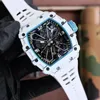 Men's high-quality carbon fiber watch titanium metal liner sapphire mirror imported mechanical movement perfect process raw materials to create a luxury brand