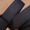 Bälten Mäns vävd dukbälte 115 cm Minimalistisk fast färg Automatisk spänne för matchning med jeans