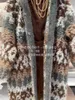 Женская шерстяная кардиганы Brunello Geometric Mohair Cucinelli с длинным рукавом свитер осень и зима