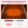 Ceinture amincissante USB Ceinture chaude utérine Soulagement de la douleur Abdomen menstruel Estomac Retour Taille Infrarouge Chauffage Compresse Vibration Masseur Brace 230614