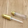 Tubos de brillo de labios Gold Crown - Envases vacíos DIY de 8 ml para cosméticos con varilla aplicadora y tapón de rosca Ltlrb