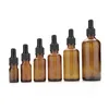 Braunglas-Flüssigkeitsreagenz-Pipettenflaschen, Augentropfer, Aromatherapie, 5 ml-100 ml, ätherische Öle, Parfümflaschen, Großhandel, kostenlos, DHL, Ofqam