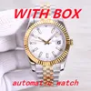 Nya herrar Automatiska sportmaskiner Watch 41mm 904L All rostfritt stål Illuminerat Waterproof Watch Sapphire Business Classic Watch with Box