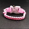 Kettingen 1017 ALYX 9SM Armband Lak Bakfunctie Klink Roze Maat: 22 19 0.8