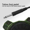 Other Tattoo Supplies foot Switch Round Stainless Steel Tattoo Accesories Foot Pedal for Tattoo Machine Gun Power Supply