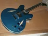 biue JAZZ guitar Semi Hollow with China electric guitar