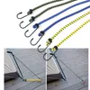 Hand Tools 6pcs Elastic Bungee Cord Set Luggage Straps Rope Hooks Stretch Tie Outdoors 30cm40cm60cm 230614