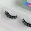 Outils de maquillage Long Curled Full Natural Eyelashes maquillage Faux Mink Lashes False D Curl Russian Strip 230614