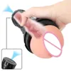 Sex toy massager Male Masturbation Cup Penis Pump Sexy Trophy Erotic Toys For Men Glans Sucking Vagina Real Pussy Aircraft