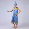 Vestuário de palco Miao Roupas Masculinas Roupas Hmong Traje de Dança Folclórica Chinesa Tradicional