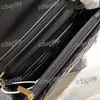 トレンドボウノットWOC女性クロスボディデザイナーバッグマルチポケットカードホルダーキルティングゴールドハードウェア4色高級コイン財布クラシックフラップハンドバッグスーツケース19cm