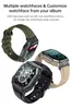 K55 1.85 pulgadas 2023 Militar Smart Watch Men Bluetooth Llame a 350MAH 24H Monitor saludable IP68 IMPRESIÓN IMPRESIONAL