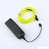 Glow EL Wire Cable LED Neon Christmas Dance Party DIY Costumes Clothing Luminous Car Light Decoration Clothes Ball Rave