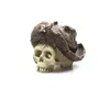 Decorations Resin Pirate Skull Skeleton Head Bone Statue for Lizards Terrarium Reptile Hide Cave Aquarium Fish Tank Landscape Decor Ornament 230614