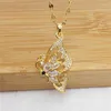 Hanger Kettingen Mode Chinese Stijl Holle Vlinder Ketting Roestvrij Staal Koper Bedels Choker Sieraden Geschenken Voor Vrouwen Meisjes