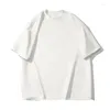 Männer T Shirts Übergroßen T-shirt Reine Farbe Sommer Koreanischen Mode Trend Einfache Kurzarm Top Lose Casual Männer T-shirt