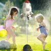 Gun Toys Sprinkler Water Yard Space er Blaster Spinning Flying Splash Amusement Outdoor Children's Day Gifts 230615