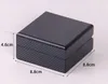 Jewelry Pouches Top Quality Wooden Gift Box Cuff Links Package Carbon Fibre Design Cufflinks Display Holder
