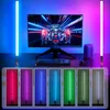 Bastões de luz LED LUXCEO Mood1 85cm Bastão de luz LED RGB Luzes de atmosfera coloridas Lâmpada Pography Iluminação para quarto de carro Decoração de bar de festa 230614