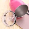 10oz Goblet Stem Wine egg cups wine glasses Vacuum Insulated mug Stainless Steel with lid egg shape mug cup 9 color Whgwc