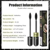 Mascara Double Effet Allongement 4D et Extra Volume Mascara Noir Imperméable Effet Faux Cils Outil de Maquillage des Yeux Cosmétiques