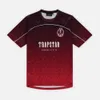 Мужские футболки Trapstar Mesh Football Jersey Blue Black Red Men Sportswear Футболка приливка