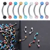 Labret Lip Piercing Jewelry 90pcslot Ensemble de sourcils en acier 16G Pearl Ball Curved Barbell Helix Daith Lot Tongue Belly Piercings Body 230614