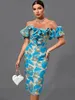 Urban Sexy Dresses Jacquard Evening Party Dress Women White Bodycon Dress Elegant Sexy Midi Off Shoulder Brithday Club Outfits Summer 230614