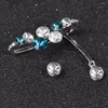 Brincos traseiros 2023 Brincos clipe de strass brinco Boucle D'oreille bijoux cristal Ear Cuff para mulheres joias de casamento