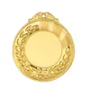 Dekoratif Nesneler Figürinler Toptan Boş Madalyalar Buğday çinko alaşımı 3d Altın Ödülü Eargon Madalya Koşu Özel Medaille ve Kupalar Hediye 230614