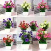 Decorative Flowers Mini Simulation Blossom Bonsai Props Home Balcony Office Desktop Gardening Decorations Artificial