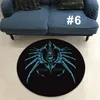 Mattor Silent Hill Hellsing Design Kort plysch Nonslip Area Rug vardagsrum sovrum Dörrat Office Computer Stol Circle Mat 230615