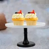 Utensílios de panificação 1 peça bandeja de bolo cerâmica redonda suporte de exibição decorativo cupcake prato de sobremesa para