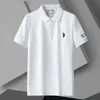 Mens Polos Polo Tshirts For Men Clothing Casual Button Camisetas Tops Ropa Playeras Fashion Brodery White Short Sleeve Mane Tees 230614