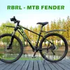 Bike Fender RBRL Bicycle Fender Widen Lengthen Adjustable 24-29'' Mountain Bike Mudguard Durable Anti Shake MTB Quick Release Wings E Bike 230614
