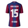 2024 Pedri Gavi Soccer Jerseys 125th 23 24 25 Barca Barclonas Lewandowski FC Ferran Camiseta de Futbol Auba Joao Felix Cancelo S Kits 남자 아이 Ansu Fati Football Shirt