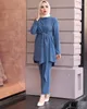 Ubranie etniczne Eid dwuczęściowe zestawy muzułmańskie kobiety Abaya Turcja Hidżab sukienka Caftan Marokan Kaftan Islam Abayas Musulman Ensembles Ramadan