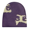 Beanie/Skull Caps Unisex inverno fresco cartone animato faccia stampa cappello caldo antivento lavorato a maglia maschio punk hip hop moda cappello freddo cappelli y2k 230614