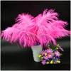 Other Festive Party Supplies 3035Cm High Quality Dyed Large Ostrich Feather Hair Bleached Regar Color Stock Eea515 Drop Delivery H Dhsoq