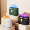 Humidificateurs d'air ultrasoniques domestiques, diffuseur d'arôme électrique USB, lumière de flamme, aromathérapie essentielle